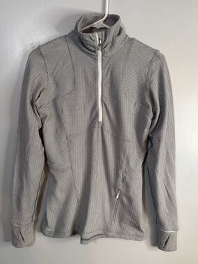Lululemon Athletica Women's Light Gray Chevron Prints Pullover Size 6